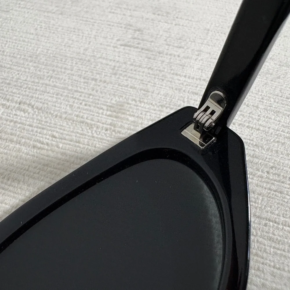Swarovski Y2K Black Cat-Eye Sunglasses w/ Crystal Accents | Early 2000s